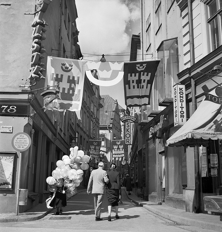 Svartvitt fotografi taget av Rudolf eller Maya Gowenius 1953.
